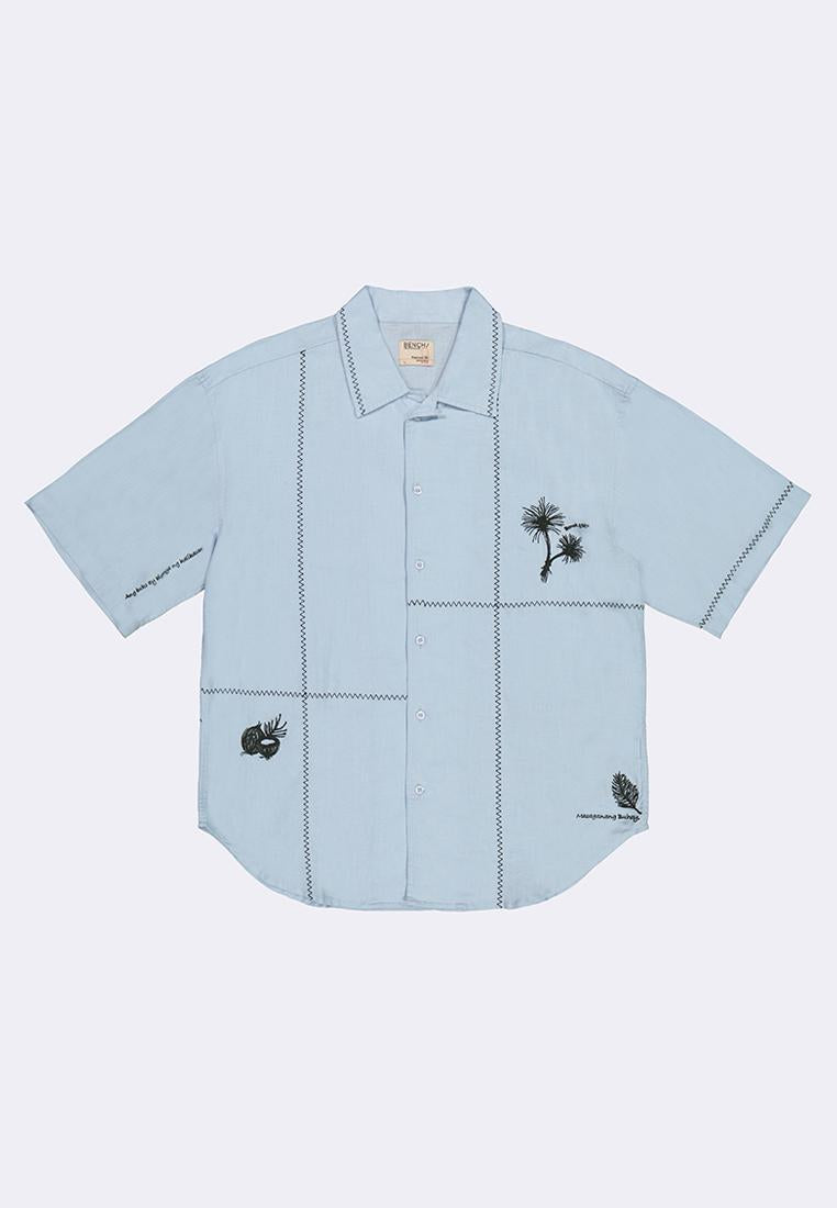 Men's Short Sleeve Barong Shirt