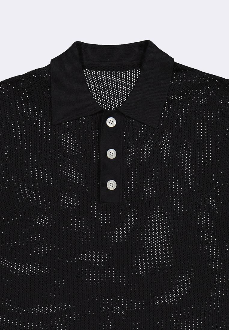 Men's Flat Knit Polo Shirt