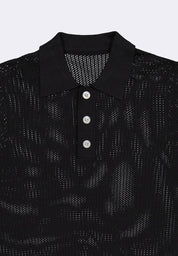 Men's Flat Knit Polo Shirt