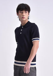Men's Flat Knit Polo Shirt