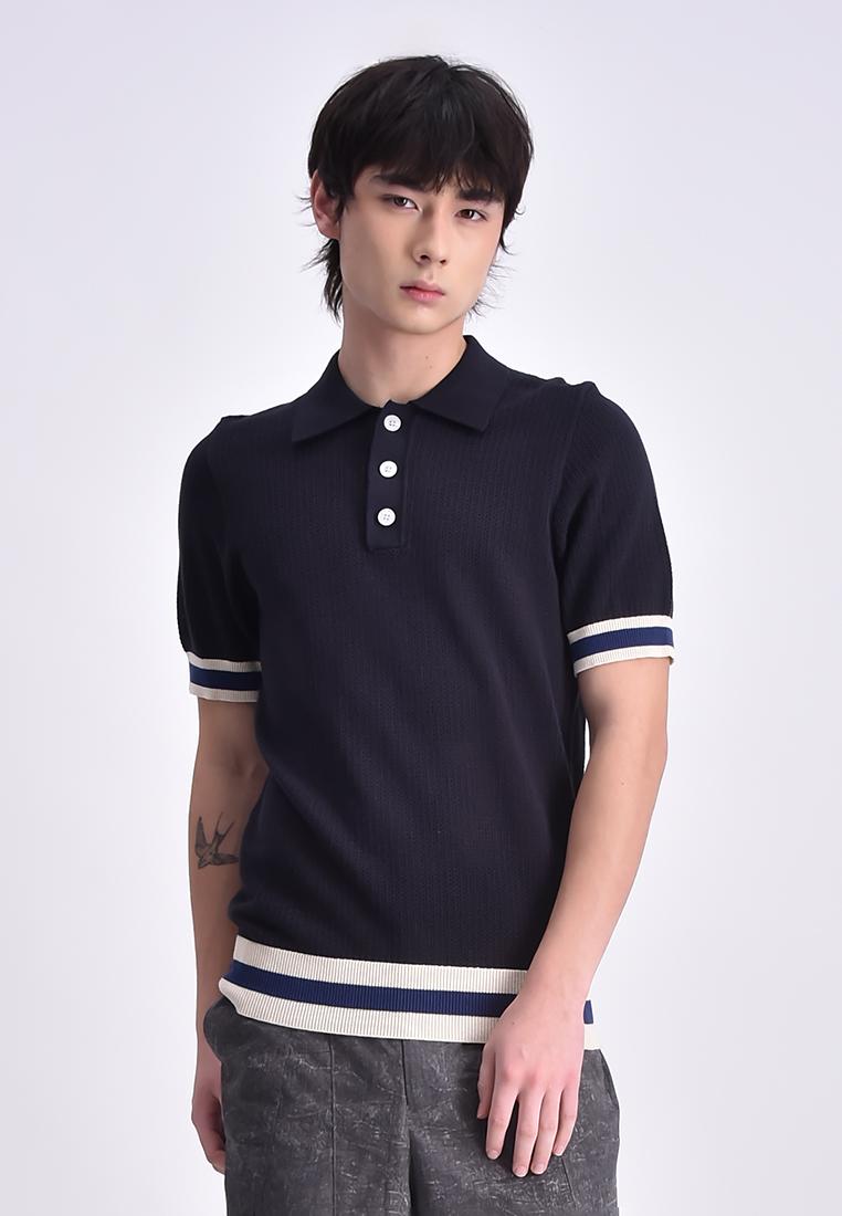 Men's Flat Knit Polo Shirt
