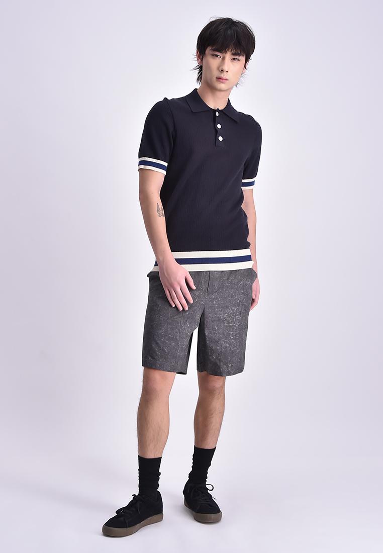 Men's Flat Knit Polo Shirt