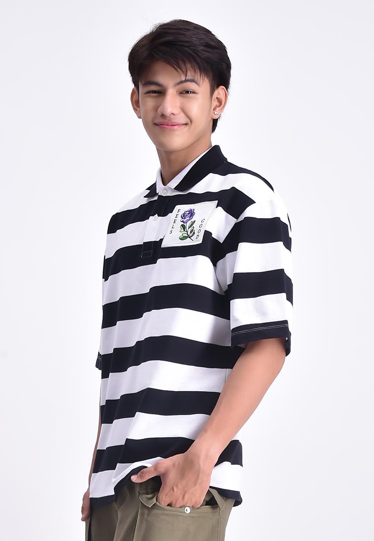 Bench x Solomon Men's Striped Polo Shirt