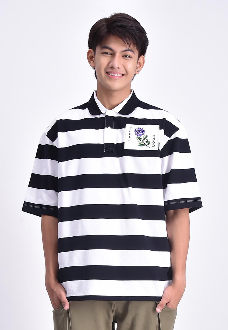 Bench x Solomon Men's Striped Polo Shirt