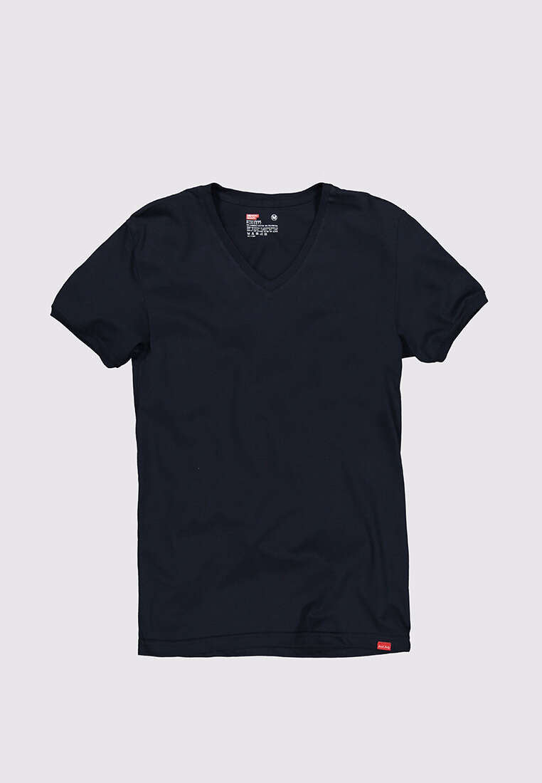 Men's V Neck Cuffed Undershirt