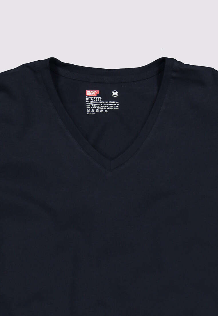 Men's V Neck Cuffed Undershirt