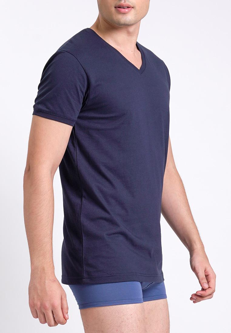 Men's V Neck Cuffed Undershirt