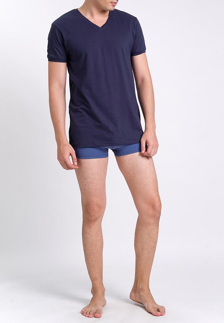 Men's V Neck Cuffed Undershirt