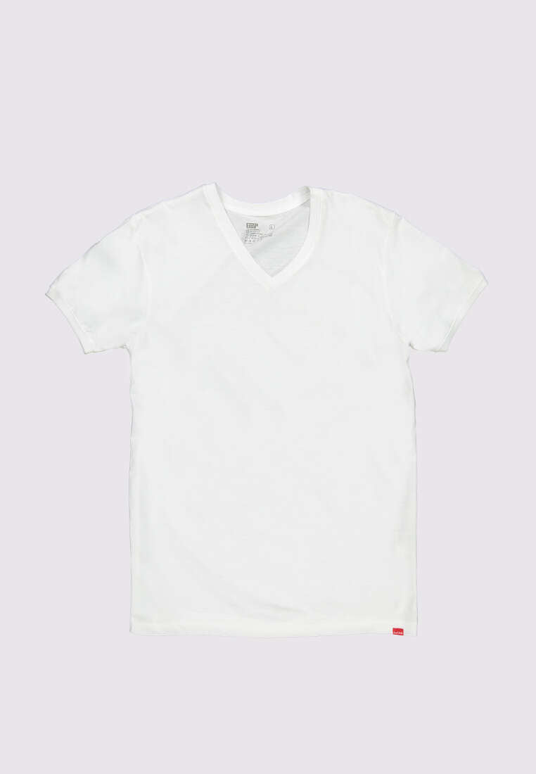 Men's V Neck Cuffed Undershirt