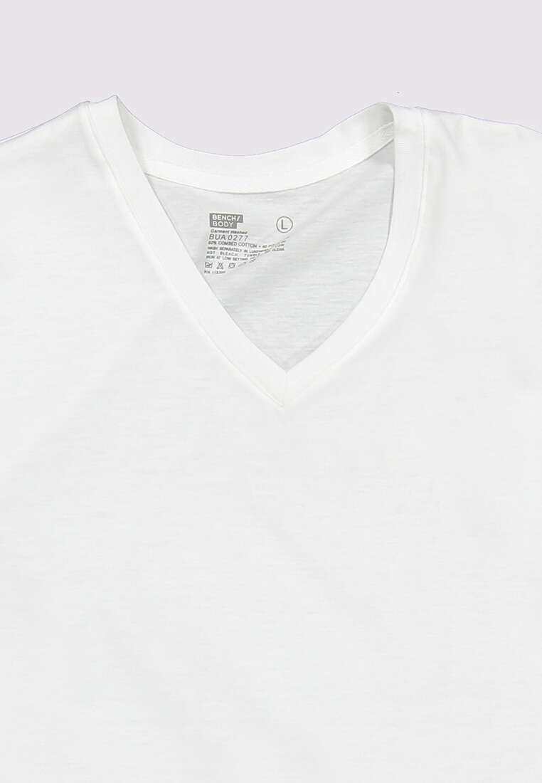 Men's V Neck Cuffed Undershirt