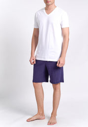 Men's V Neck Cuffed Undershirt