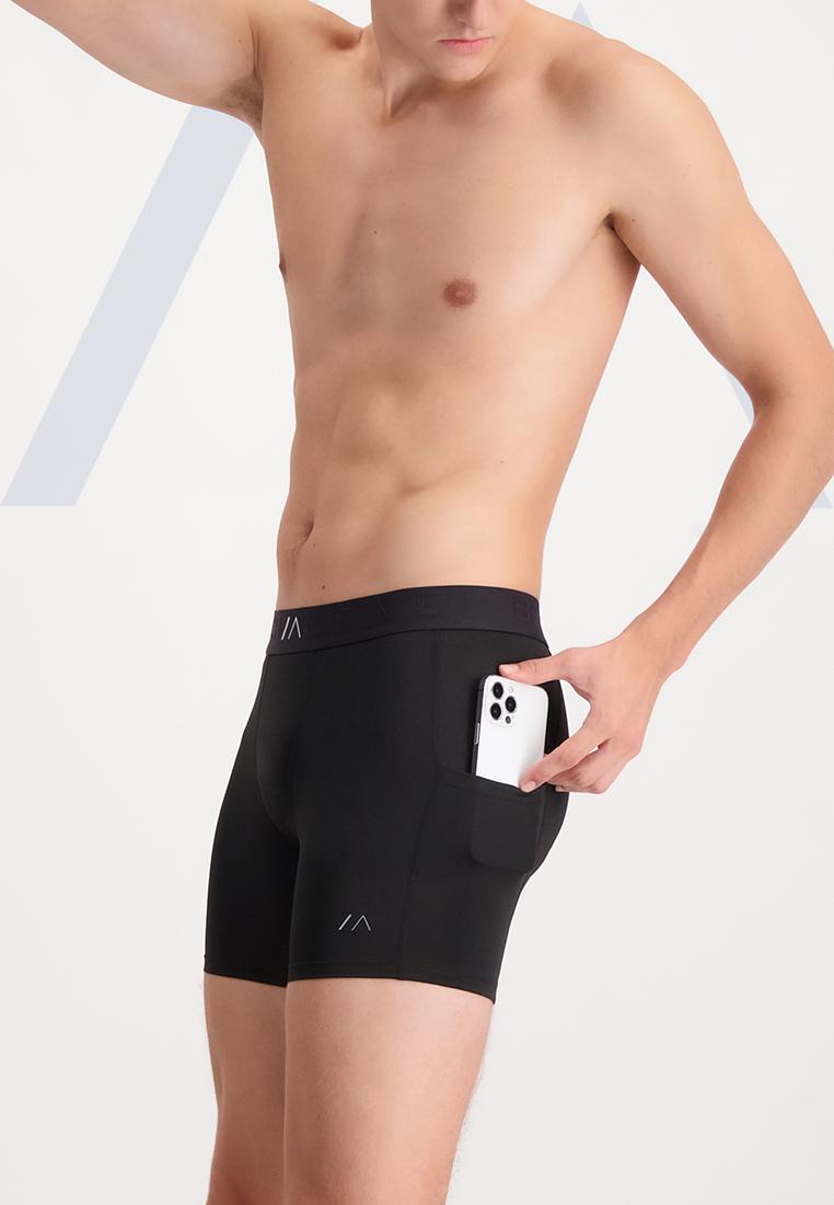 Men's Active Compression Shorts With Side Pocket