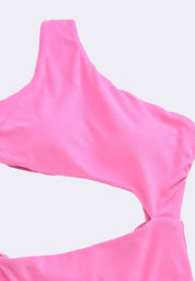 Women's Asymmetrical One Piece Hi-Leg Swimsuit