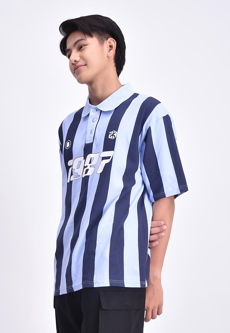 Men's Striped Polo Shirt