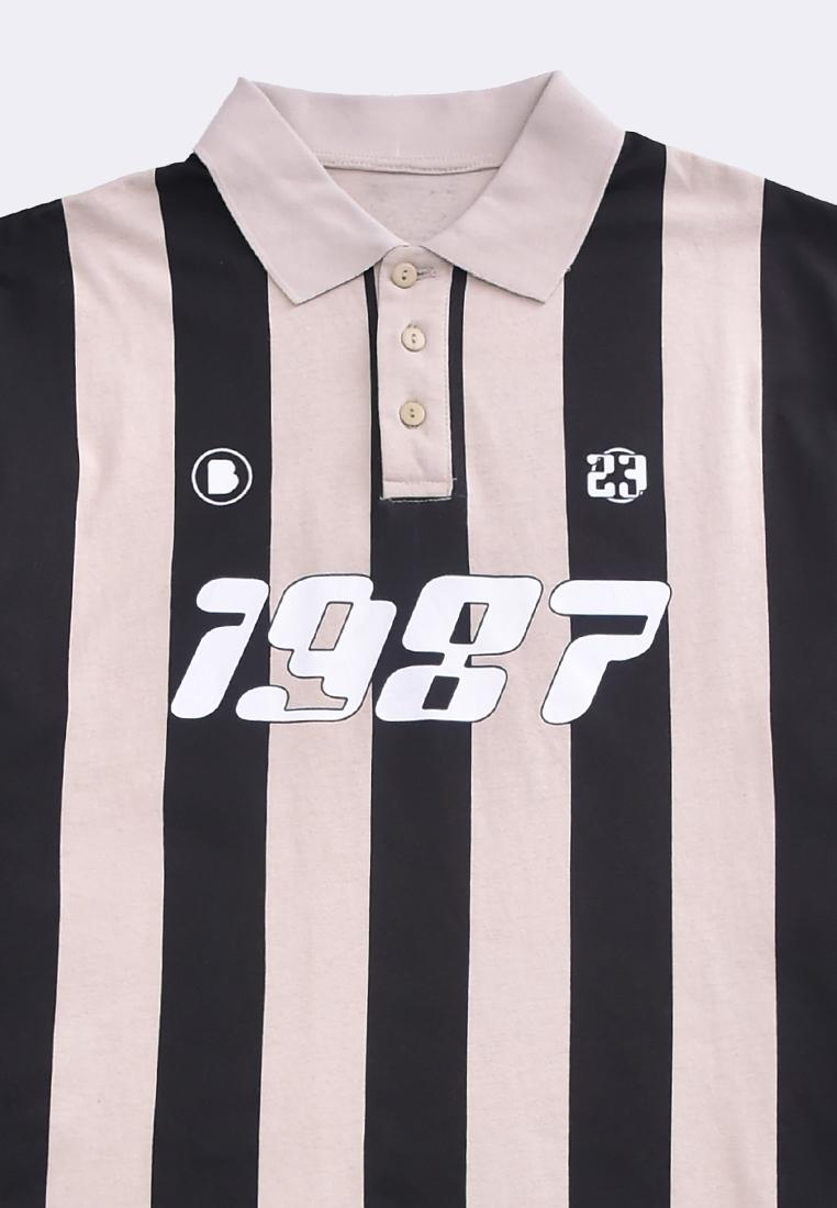 Men's Striped Polo Shirt