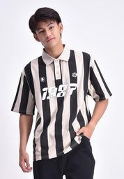 Men's Striped Polo Shirt
