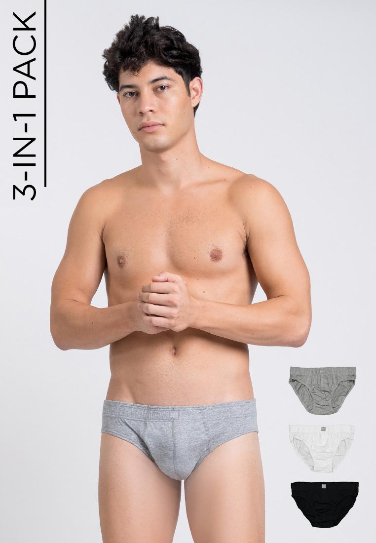 Men's 3-in-1 Pack Hipster Brief