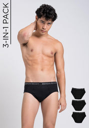 Men's 3-in-1 Pack Hipster Brief