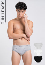 Men's 3-in-1 Pack Hipster Brief