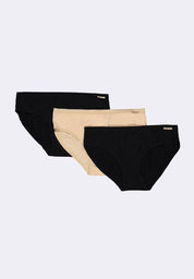 Women's 3-in-1 Pack Mid-Rise Bikini