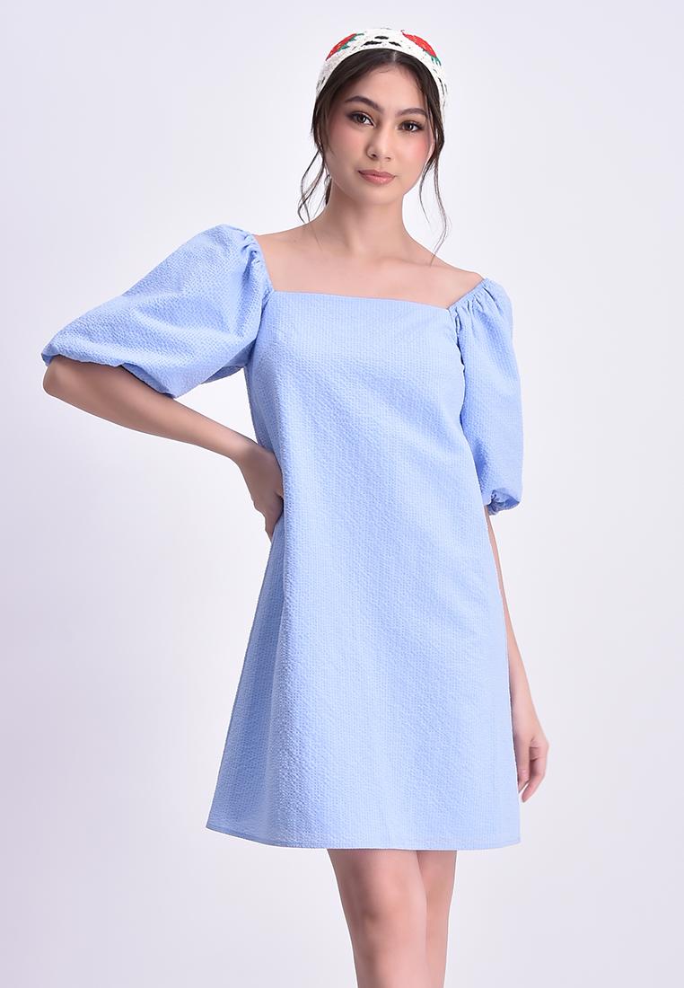 Women's Puff Sleeve Short Dress