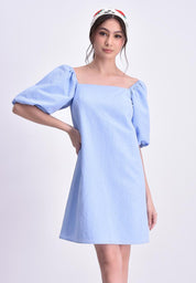 Women's Puff Sleeve Short Dress
