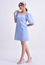 Women's Puff Sleeve Short Dress