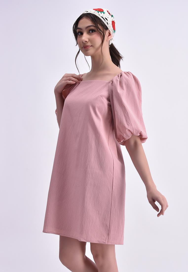 Women's Puff Sleeve Short Dress