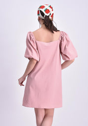 Women's Puff Sleeve Short Dress