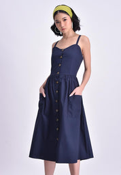 Women's Sleeveless A-Line Dress