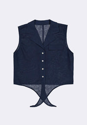 Bench x UNIS Women's Sleeveless Button Blouse