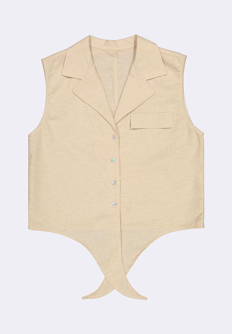 Bench x UNIS Women's Sleeveless Button Blouse