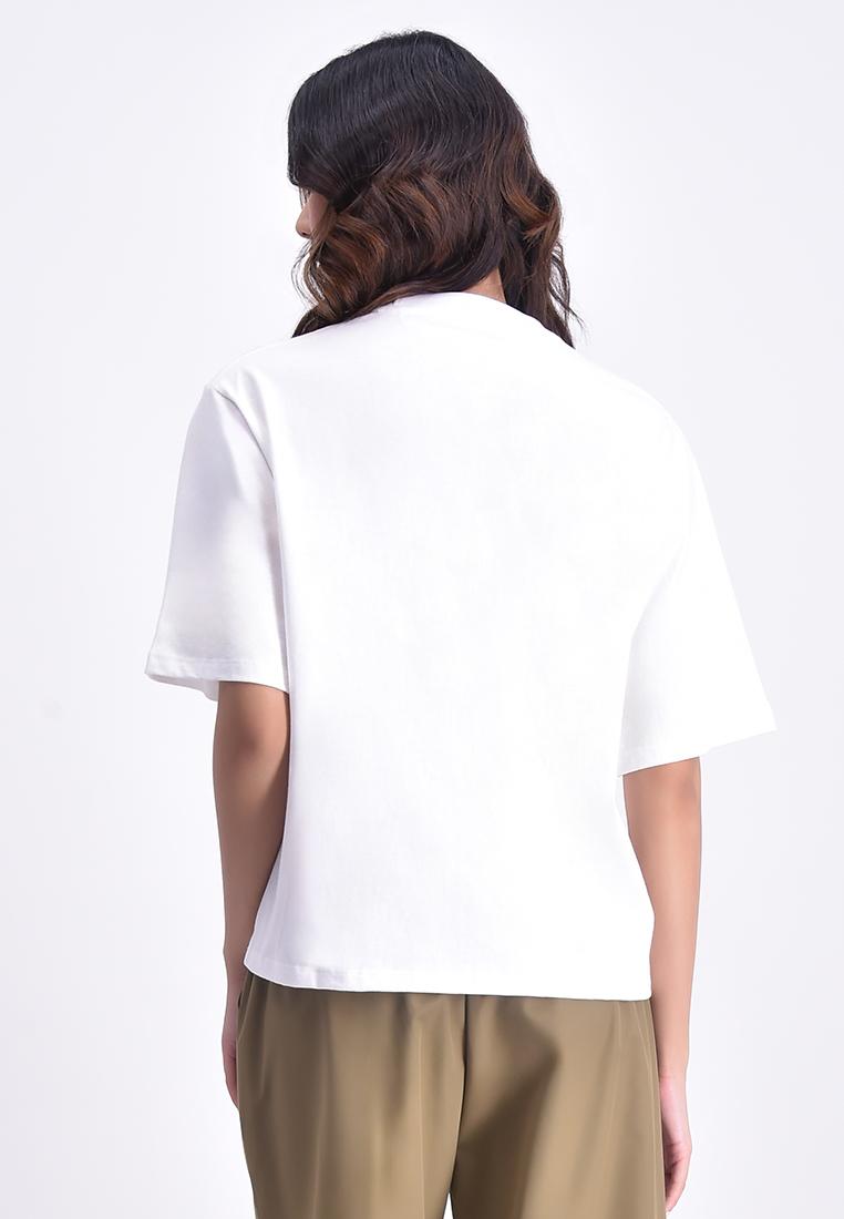Women's Oversized Round Neck Graphic T-Shirt