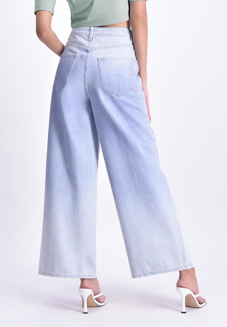 Women's High Waist Ombre Fade Jeans