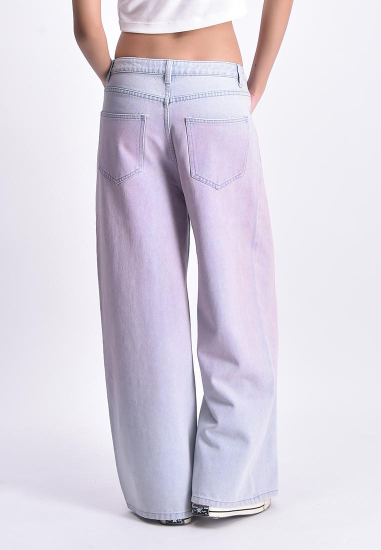 Women's High Waist Ombre Fade Jeans