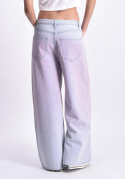 Women's High Waist Ombre Fade Jeans