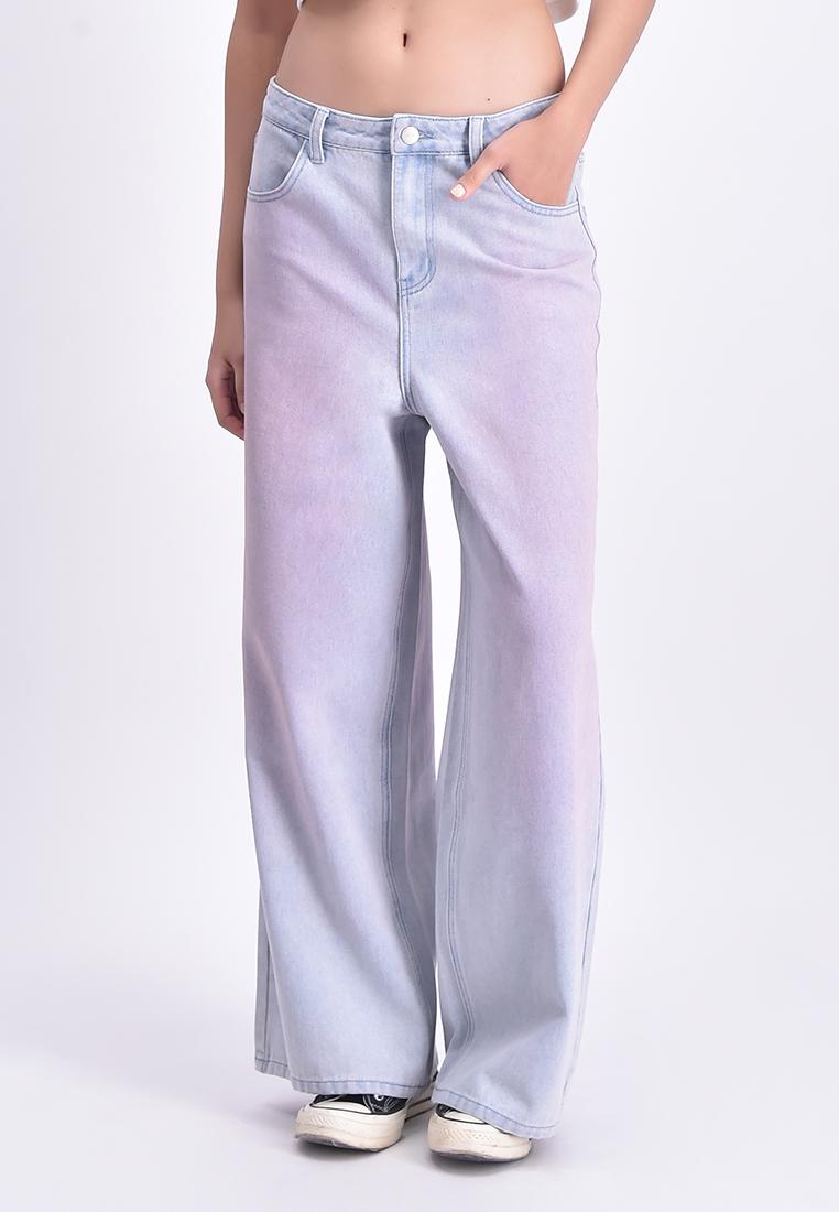 Women's High Waist Ombre Fade Jeans