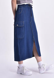 Women's Maxi Denim Skirt