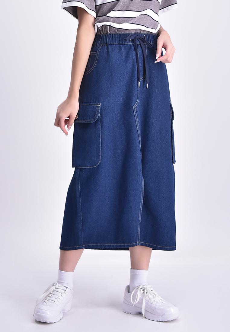 Women's Maxi Denim Skirt
