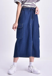 Women's Maxi Denim Skirt
