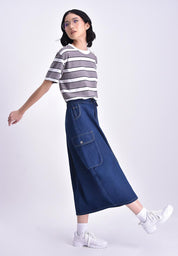 Women's Maxi Denim Skirt