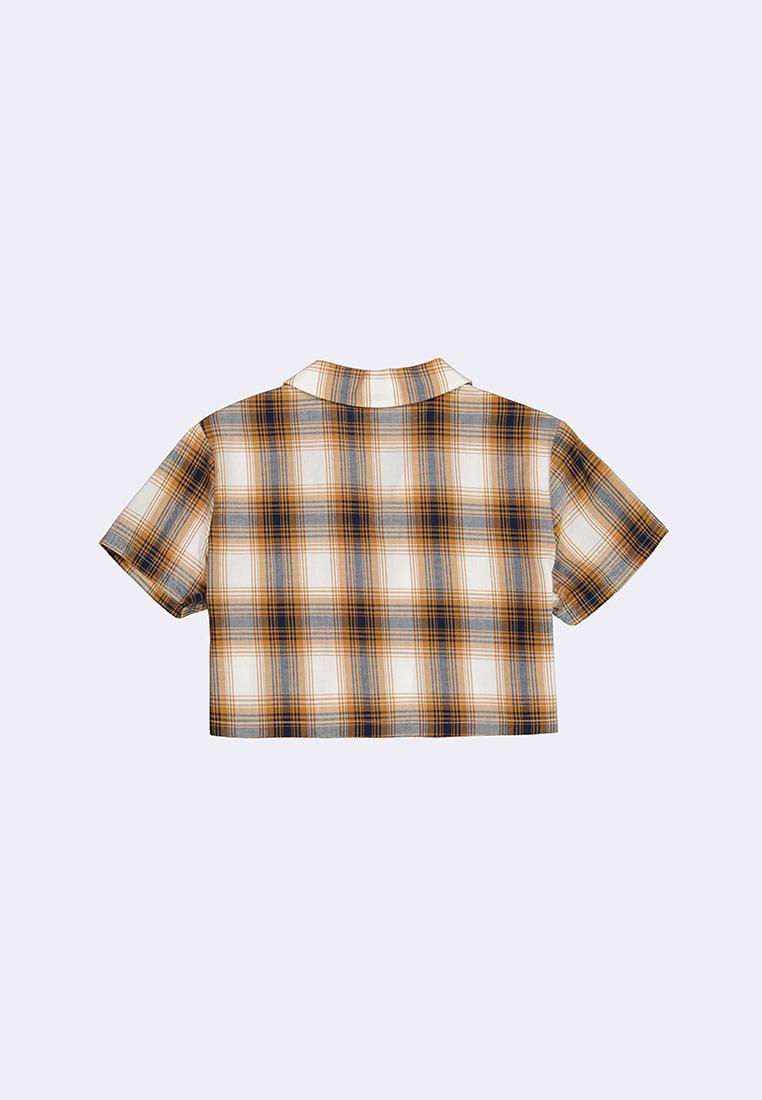 Women's Cropped Plaid Resort Polo