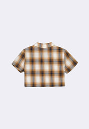 Women's Cropped Plaid Resort Polo