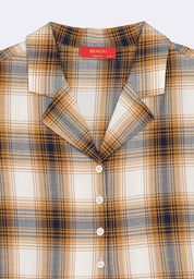 Women's Cropped Plaid Resort Polo