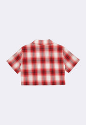 Women's Cropped Plaid Resort Polo