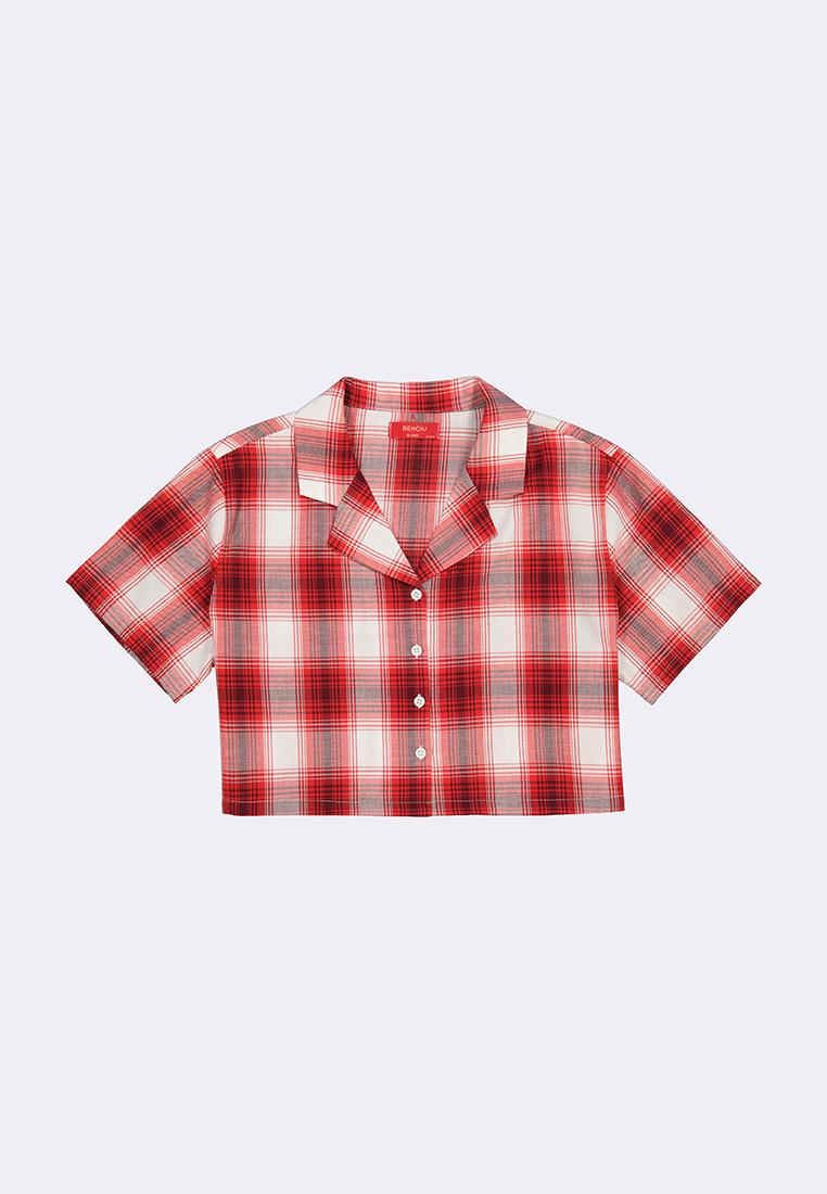 Women's Cropped Plaid Resort Polo