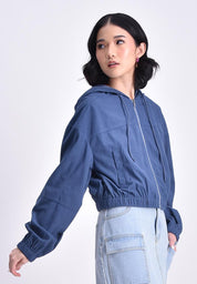 Women's Oversized Corduroy Hoodie Jacket