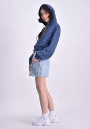 Women's Oversized Corduroy Hoodie Jacket
