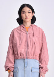 Women's Oversized Corduroy Hoodie Jacket