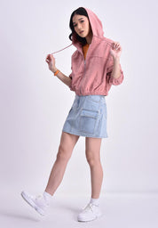 Women's Oversized Corduroy Hoodie Jacket